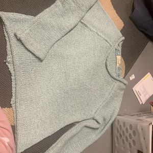 Elan mint cutout back sweater size S